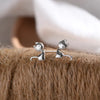 1 Pair Simple Style Letter Snowflake Copper Plated Women's Ear Studs