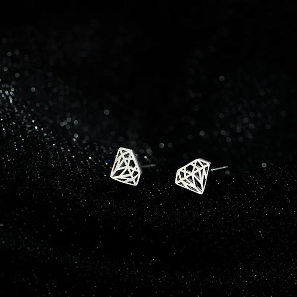 1 Pair Simple Style Letter Snowflake Copper Plated Women's Ear Studs