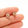 1 Pair Simple Style Lion Polishing Plating 304 Stainless Steel 18K Gold Plated Ear Studs