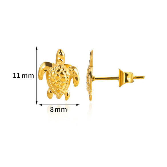 1 Pair Simple Style Ocean 304 Stainless Steel Artificial Pearls 18K Gold Plated Ear Studs