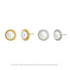 1 Pair Simple Style Round Inlay Sterling Silver Pearl Ear Studs