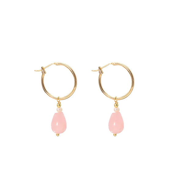1 Pair Simple Style Round Plating Copper 18k Gold Plated Earrings