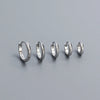 1 Pair Simple Style Round Plating Sterling Silver Hoop Earrings
