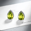 1 Pair Simple Style Shiny Water Droplets Inlay Copper Zircon Ear Studs