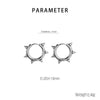 1 Pair Simple Style Solid Color 304 Stainless Steel Earrings