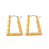 1 Pair Simple Style Solid Color 304 Stainless Steel Earrings