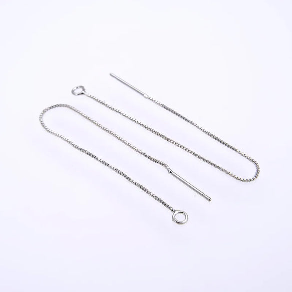1 Pair Simple Style Solid Color Copper Plating Ear Line