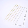 1 Pair Simple Style Solid Color Copper Plating Ear Line