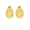 1 Pair Simple Style Solid Color Plating Iron Ear Studs