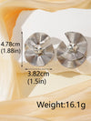1 Pair Simple Style Solid Color Plating Iron Ear Studs