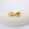 1 Pair Simple Style Solid Color Plating Stainless Steel 18k Gold Plated Ear Studs
