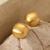 1 Pair Simple Style Solid Color Three-Dimensional 304 Stainless Steel No Inlaid 16K Gold Plated White Gold Plated Gold Plated Ear Studs