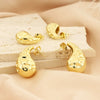 1 Pair Simple Style Star Water Droplets Plating Copper 18K Gold Plated Ear Studs
