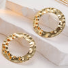 1 Pair Simple Style Streetwear Geometric Plating Alloy Ear Studs