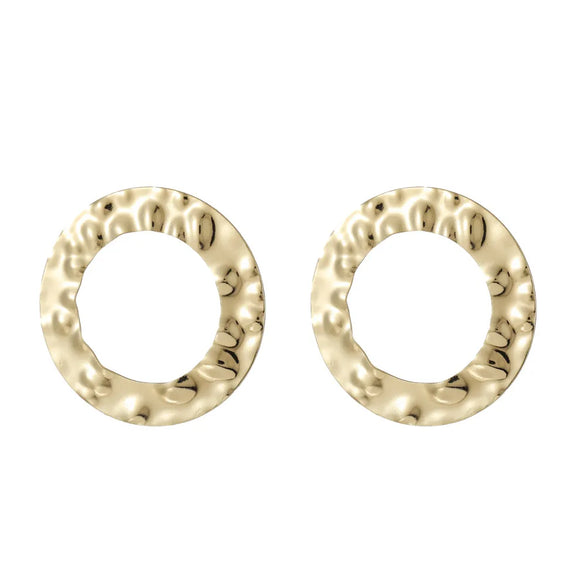 1 Pair Simple Style Streetwear Geometric Plating Alloy Ear Studs