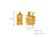 1 Pair Simple Style U Shape Plating 304 Stainless Steel 18K Gold Plated Earrings
