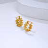 1 Pair Simple Style U Shape Plating 304 Stainless Steel 18K Gold Plated Earrings