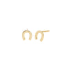 1 Pair Simple Style U Shape Sterling Silver Plating White Gold Plated Gold Plated Ear Studs