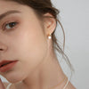 1 Pair Solid Color Plating Inlay Copper Pearl 18k Gold Plated Earrings
