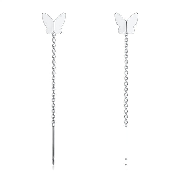 1 Pair Sterling Silver Geometric Star Heart Shape Ear Line