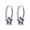 1 Pair Sterling Silver Star Drop Earrings