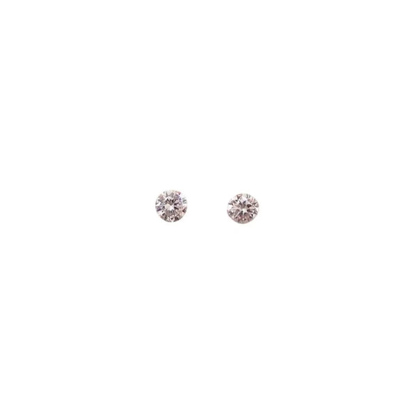 1 Pair Sterling Silver Zircon Geometric Ear Studs