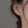 1 Pair Sweet Flower Plating Alloy Ear Studs