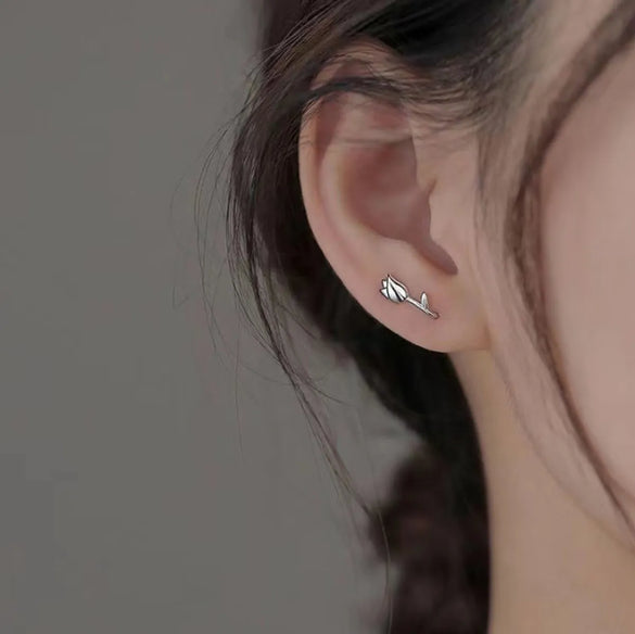 1 Pair Sweet Flower Plating Alloy Ear Studs