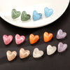 1 Pair Sweet Heart Shape Plastic Resin Ear Studs