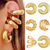 1 Pair Sweet Korean Style C Shape Geometric Plating CCB Alloy Ear Cuffs