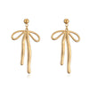 1 Pair Sweet Simple Style Bow Knot Plating 304 Stainless Steel 18K Gold Plated Ear Studs
