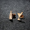 1 Pair Sweet Simple Style Pineapple Snowflake Polishing 304 Stainless Steel 18K Gold Plated Ear Studs