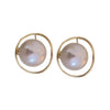 1 Pair Sweet Simple Style Round Inlay Imitation Pearl Alloy Artificial Pearls Ear Studs