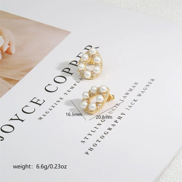 1 Pair Sweet Sun Flower Plating Inlay Copper Zircon K Gold Plated Drop Earrings Ear Studs