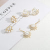 1 Pair Sweet Sun Flower Plating Inlay Copper Zircon K Gold Plated Drop Earrings Ear Studs