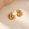 1 Pair Vacation Beach Classic Style Conch Plating Inlay 304 Stainless Steel Artificial Pearls 14K Gold Plated Ear Studs
