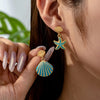 1 Pair Vacation Beach Shell Zinc Alloy Drop Earrings