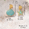 1 Pair Vacation Beach Shell Zinc Alloy Drop Earrings