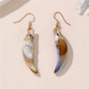 1 Pair Vacation Beach Simple Style Scallop Starfish Conch Alloy Plastic Drop Earrings