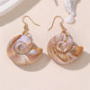 1 Pair Vacation Beach Simple Style Scallop Starfish Conch Alloy Plastic Drop Earrings