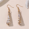 1 Pair Vacation Beach Simple Style Scallop Starfish Conch Alloy Plastic Drop Earrings
