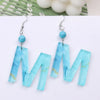 1 Pair Vacation Letter Arylic Drop Earrings
