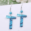 1 Pair Vacation Letter Arylic Drop Earrings