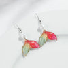 1 Pair Vacation Sweet Color Block Fish Tail Arylic Imitation Pearl Drop Earrings