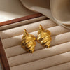 1 Pair Vintage Style Classic Style Conch Shell Plating 304 Stainless Steel Ear Studs