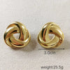 1 Pair Vintage Style Classic Style Triangle Plating 304 Stainless Steel 18K Gold Plated Ear Studs