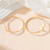 1 Pair Vintage Style Exaggerated Round Alloy Earrings