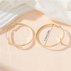 1 Pair Vintage Style Exaggerated Round Alloy Earrings