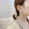 1 Pair Vintage Style Exaggerated Simple Style Heart Shape Plating Inlay Alloy Zircon Gold Plated Drop Earrings