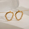1 Pair Vintage Style Exaggerated Simple Style Sun Hollow Out 304 Stainless Steel 18K Gold Plated Ear Studs